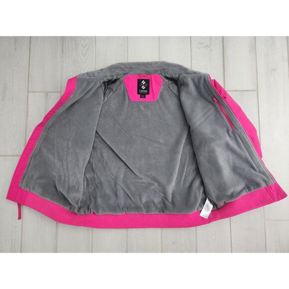 Columbia Castle Pines Men's XL Pink Winter Jacket Fleece Lined Ski Coat NEW $100 - Picture 4 of 9